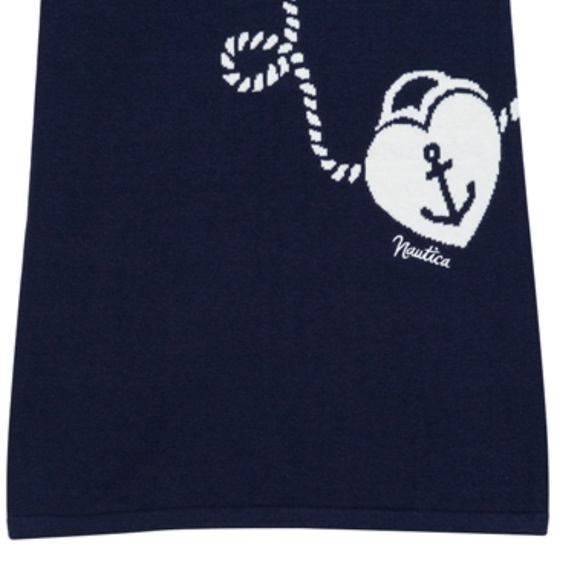 Nautica Navy Trompe L’oeil Sweater Dress NWT - Picture 2 of 2